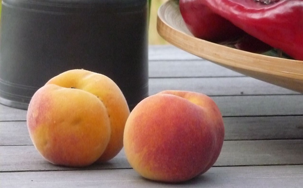 Local peaches are a rare treat, though we do have an abundance of strawberries, raspberries and apples.